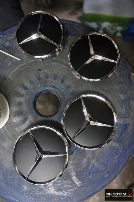 벤츠 A45 AMG 휠 상처 수리 후 매트블랙 휠도색 / 용인 처인구