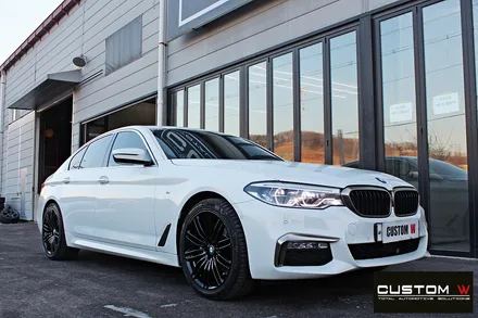 BMW G30 M530i 664M 휠 상처 수리 후 블랙유광 휠도색 / 용인 처인구