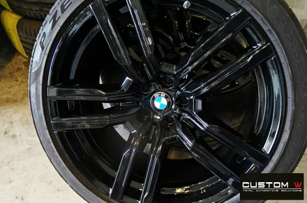 BMW F95 신형 X5M 21인치 블랙유광 휠도색 / 용인 처인구