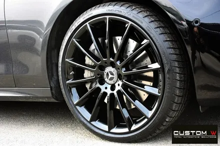 벤츠 W213 E350 20인치 마차휠 상처 수리 후 블랙유광 휠도색 / 용인 처인구