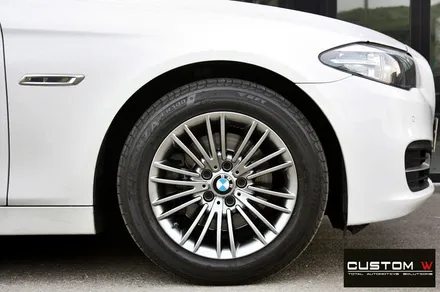 BMW F10 520d 휠 상처 수리 후 고스트 크롬 휠도색 / 용인 처인구
