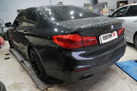BMW 530i 18인치 휠수리 후 블랙유광 휠도색 / 용인 처인구