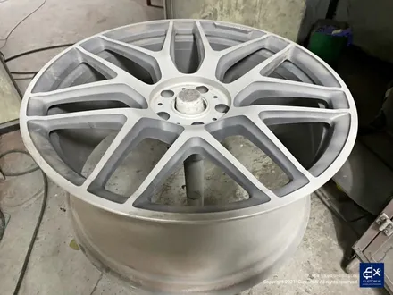 벤츠 G63 AMG G바겐 22인치 블랙 실버 투톤 유광 휠도색 / 용인 처인구