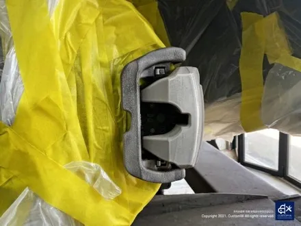 벤츠 E53 AMG 휠수리 후 블랙 실버 투톤 무광 휠도색 + 레드 캘리퍼 도색 / 용인 처인구