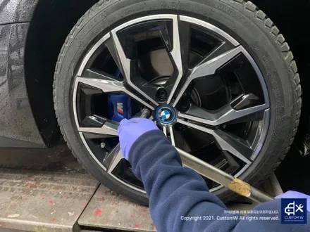 BMW i4 860M 다이아몬드 컷팅 휠 상처 수리 후, 휠 복원 (feat. 휠 커버 상처 수리 후, 복원 도색까지) / 용인 처인구