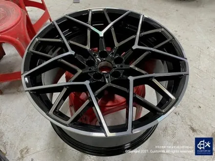 난이도가 높은  BMW M8  그란 쿠페 컴페티션 813M 휠 상처 수리 후, 다이아몬드 커팅 휠 복원 / 용인 처인구