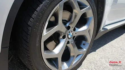 너무나도 잘 못된 휠도색으로 엉망진창이 된 BMW X6 휠 제대로 고스트크롬 휠도색. / 용인 처인구