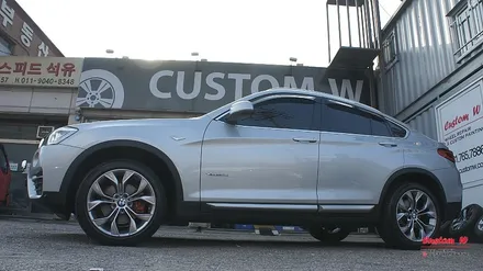 BMW X4의 림 프로텍터의 약간은 불편한 진실과 고스트크롬 휠도색 그리고 캘리퍼 레드 도색. / 용인 처인구