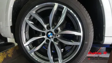 BMW X3 다이아몬드컷팅 휠수리. 겸사겸사 캘리퍼도색도 함께. / 용인 처인구