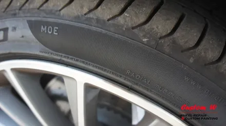 벤츠 S500 상처난 휠 다른 휠과의 이질감없도록 다이아몬드컷팅 휠수리. / 용인 처인구