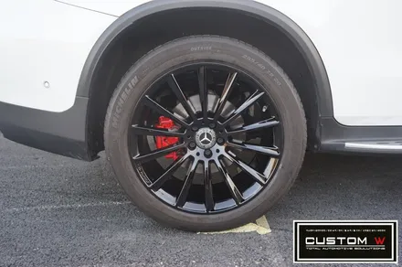 메르세데스 벤츠 GLC220d 쿠페 마차 휠 블랙유광 휠도색 + AMG 레드 캘리퍼도색. / 용인 처인구