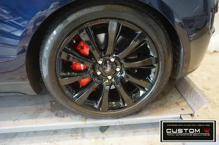 레인지로버 보그 블랙유광 휠도색, 레드 캘리퍼도색(brembo) / 용인 처인구