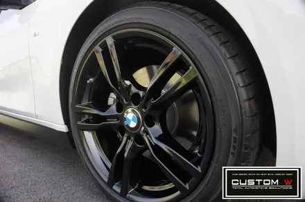 BMW F30 330i 휠 상처수리 후 블랙유광 휠도색. / 용인 처인구