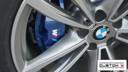 BMW 740d M퍼포먼스 블루 캘리퍼도색. / 용인 처인구
