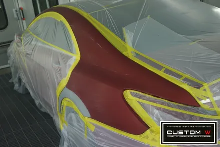 벤츠 CLS 250 상처 심한 휠 다이아몬드 컷팅 휠수리 , 운전석 리어휀더, 범퍼 판금도색 외형복원 작업까지 한번에_! 원스탑 토탈 솔루션 커스텀W / 용인 처인구