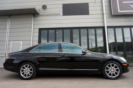 벤츠 W221 S550 상처가 많은 휠 수리 후, 고스트 크롬 휠도색. / 용인 처인구
