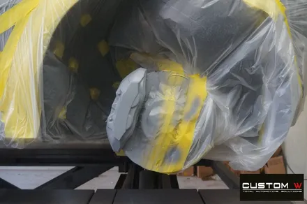 벤츠 C257 CLS450 20인치 마차휠 블랙 유광 휠도색,AMG 레드 캘리퍼 도색. / 용인 처인구
