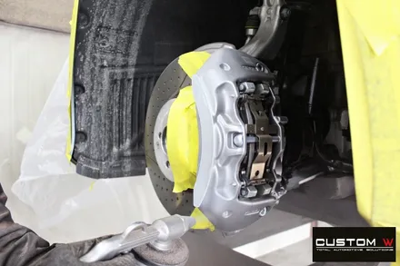 벤츠 GT43 AMG 2대 작업 블랙유광 휠도색 + 골드 캘리퍼 도색/ 무광블랙실버 투톤 휠도색 + 골드 캘리퍼 도색 / 용인 처인구