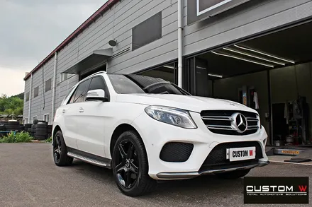벤츠 GLE350d 휠 상처 수리 후 블랙유광 휠도색 / 용인 처인구
