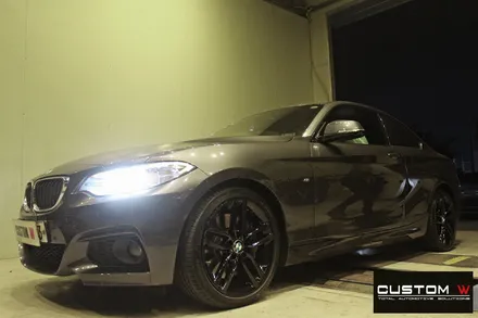 BMW 220d 쿠페 휠 상처 수리 후 블랙유광 휠도색 / 용인 처인구