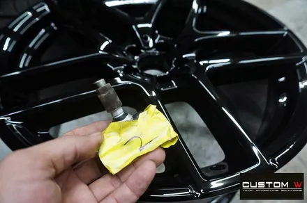 벤츠 GLE 350d 쿠페 블랙유광 휠도색 + 레드 캘리퍼 도색 / 용인 처인구
