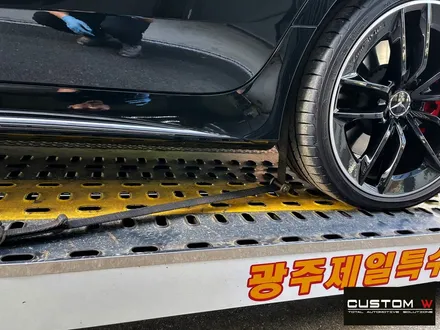 벤츠 CLS53 AMG 휠 상처 수리 후 블랙 실버 투톤 유광 휠도색 / 용인 처인구