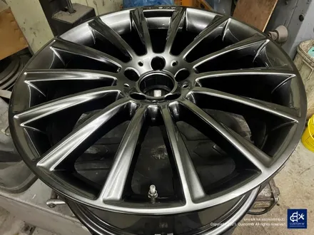 벤츠 S350d 휠수리 후 고스트크롬 휠도색 / 용인 처인구