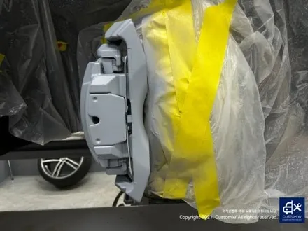 BMW 640D 703M 20인치 휠 상처 수리 후, 다이아몬드 컷팅 휠 복원 그리고 블루 캘리퍼 도색까지_! / 용인 처인구