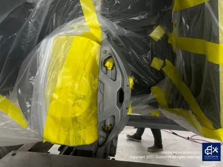 와_! 이게 플렉스다_! 전기차 럭셔리 세단 BMW I7 블루 캘리퍼 도색 고객과의 소통을 중요시하는 커스텀 W (feat. 훈훈한 카톡 내용 캡처 ) / 용인 처인구