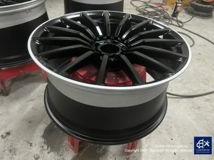 잘못된 휠 수리 도색 이력이 있는 벤츠 GT43 AMG 약품 박리 제거 후, 무광 투톤 휠도색 재작업 그리고 카본 세라믹 골드 캘리퍼 도색까지_! (feat. 고객분의 후기글) / 용인 처인구