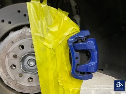 BMW G82 M4 826M 휠 상처 수리 후, 블랙 유광 휠 복원 도색 그리고 레드 캘리퍼 도색 작업까지_! / 용인 처인구