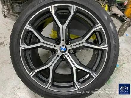 BMW G06 X6 30D 21인치 741M 휠 상처 수리 후, 다이아몬드 커팅 휠 복원 / 용인 처인구