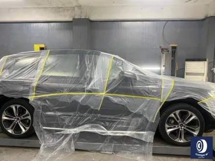 아우디 Q7 55TFSI 플라스틱 커버가 장착된 21인치 휠 블랙 유광 휠도색 + 부식 제거 후, 건메탈 그레이 캘리퍼 도색 / 용인 처인구