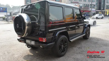 진정한 남자의 차 벤츠 G 63 AMG(지바겐) 맷블랙(블랙무광) 휠도색으로 포스를 업그레이드 하다. / 용인 처인구