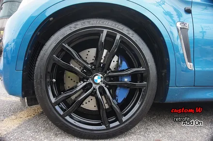 무서운 성능의 SUV BMW X6M 블랙유광 휠도색. / 용인 처인구