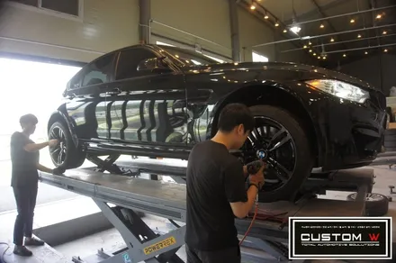 잘못된 휠수리로 고생하신 고객분.. BMW F80 M3 437M 휠복원 작업. / 용인 처인구