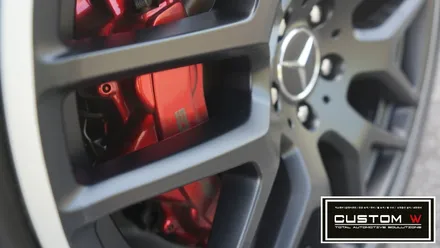 벤츠 GLE 63 AMG 맷블랙,실버 투톤 휠도색. / 용인 처인구
