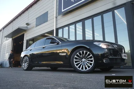 BMW F01 740i 휠 상처 수리 후, 고스트 크롬 휠도색. / 용인 처인구