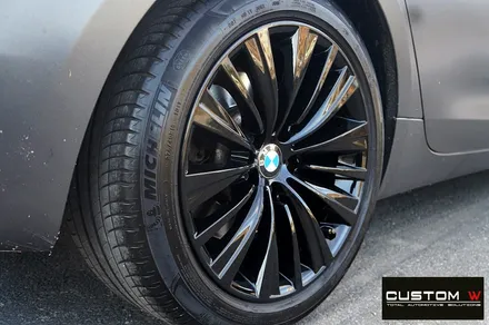 BMW 5GT 블랙유광 휠 도색 / 용인 처인구