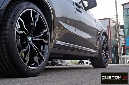 BMW X4 블랙폴리시 다이아몬드컷팅 스모크 클리어 휠수리 / 용인 처인구