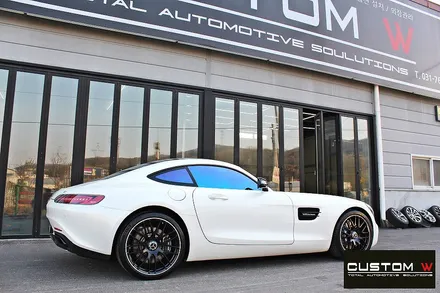 꾸준한 인기 벤츠 AMG GT  쿠페 무광 블랙 실버 투톤 휠 도색 / 용인 처인구