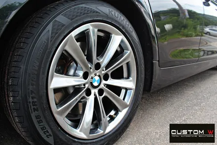BMW F10 520d 휠 상처 수리 후 고스트 크롬 휠도색 / 용인 처인구
