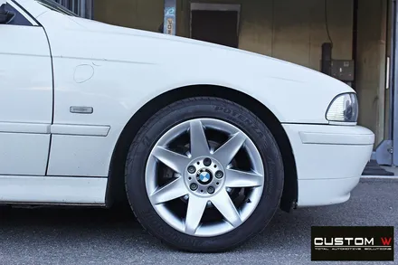 BMW E39 520i 휠 상처 수리 후 고스트 크롬 휠도색 / 용인 처인구