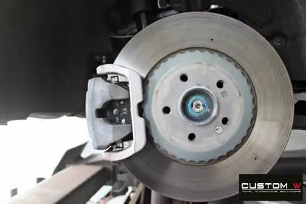 벤츠 E53 AMG 블랙실버 유광투톤 휠도색 + 레드 캘리퍼 도색 / 용인 처인구