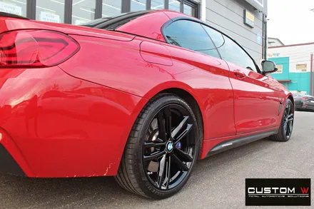 BMW 430i 컨버터블 휠 상처 수리 후 블랙유광 휠도색 / 용인 처인구