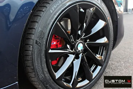 BMW 420i 휠 상처 수리 후 블랙유광 휠도색 / 용인 처인구