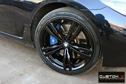BMW 6GT 640i 휠 상처 수리 후 블랙유광 휠도색 / 용인 처인구