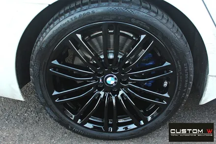 BMW 530i 664M 19인치 휠 상처 수리 후 블랙유광 휠도색 / 용인 처인구
