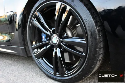 BMW 428i 19인치 442M 휠 상처 수리 후 블랙유광 휠도색 / 용인 처인구