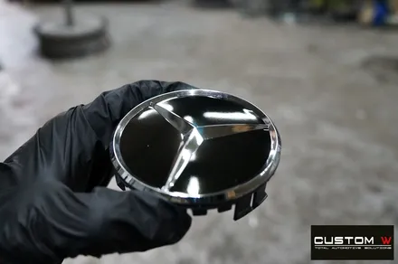 벤츠 E53 AMG 블랙 실버 투톤 유광 휠도색 + 레드 캘리퍼 도색 / 용인 처인구